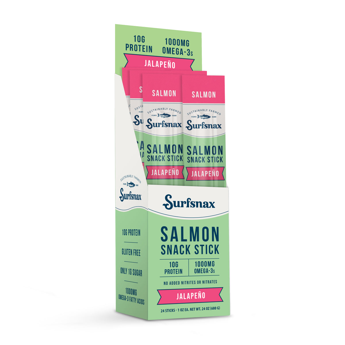 Jalapeño Salmon Snack Stick