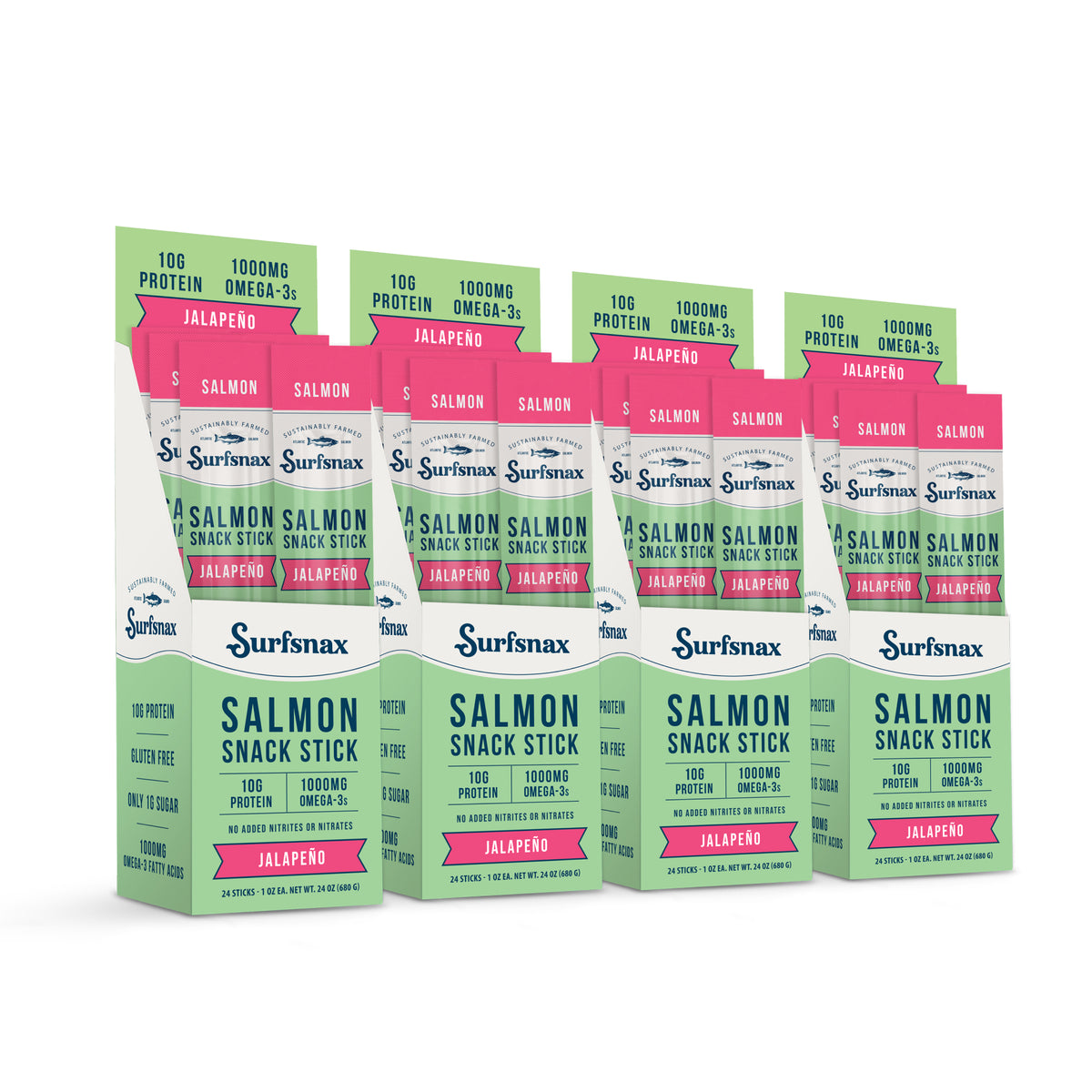 Jalapeño Salmon Snack Stick