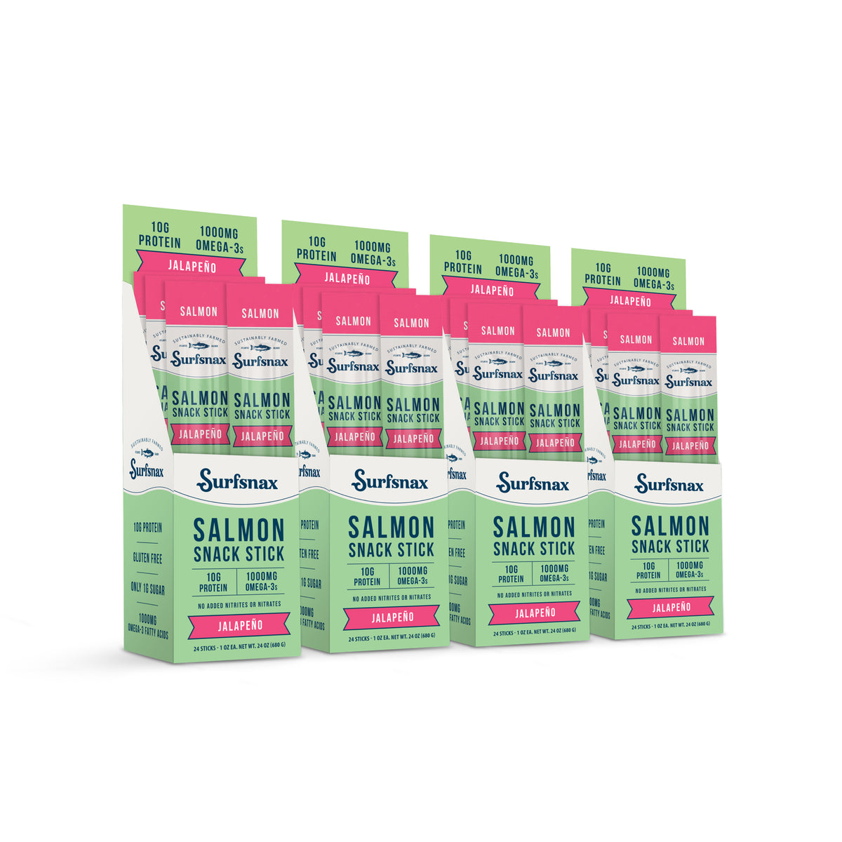 Jalapeño Salmon Snack Stick