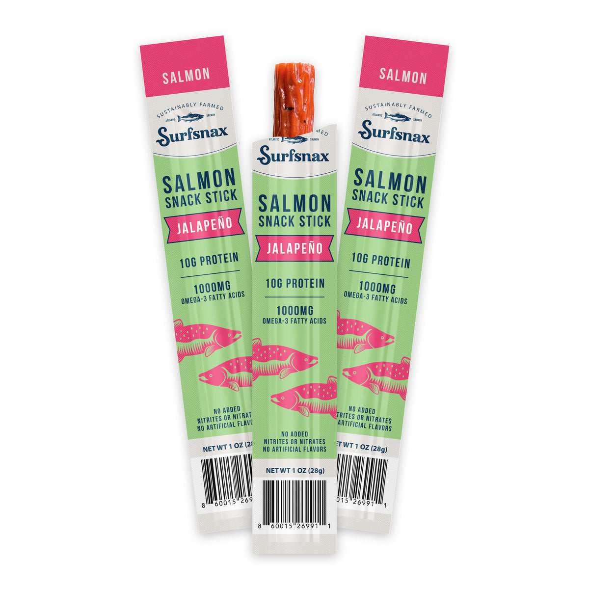 Jalapeño Salmon Snack Stick