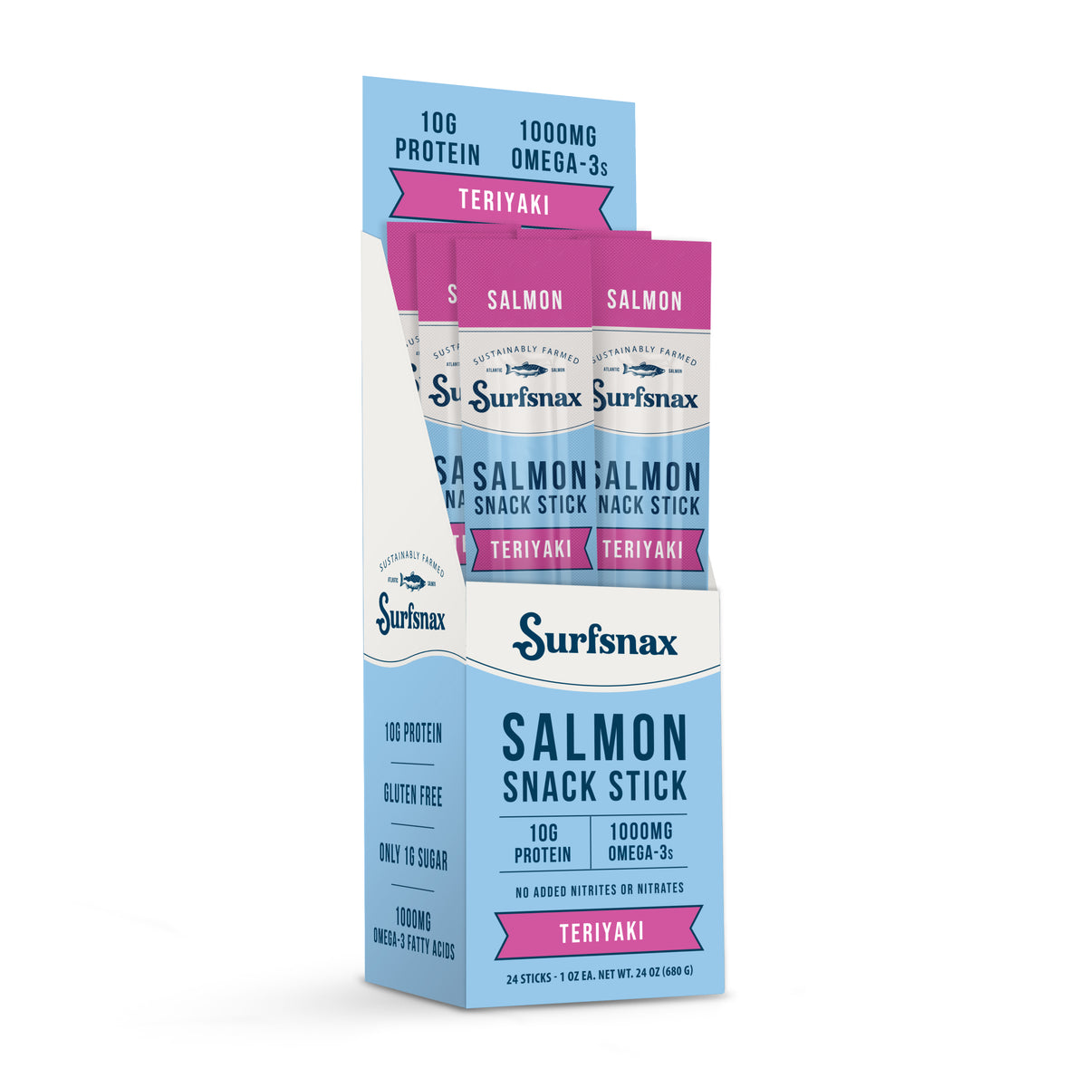Teriyaki Salmon Snack Stick