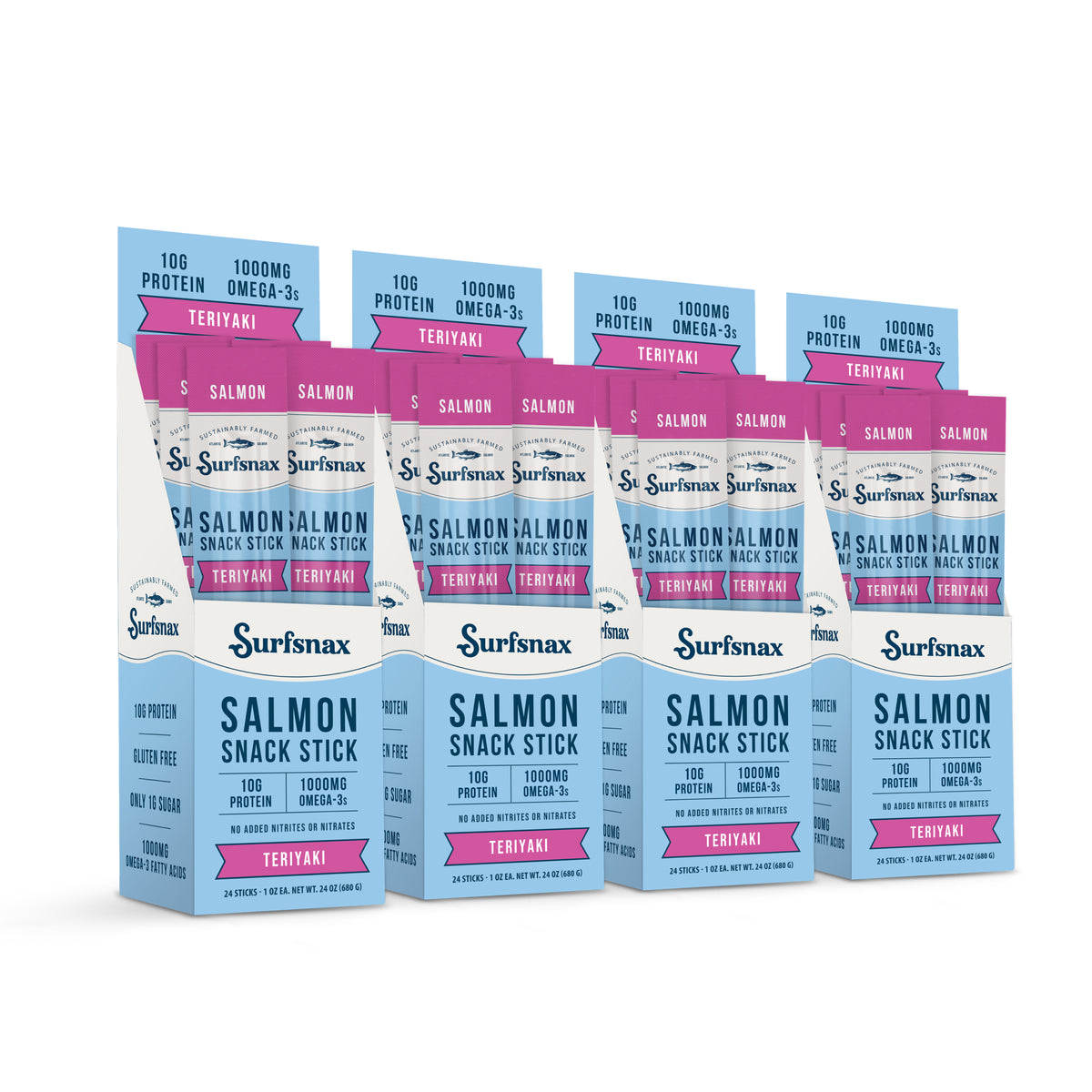 Teriyaki Salmon Snack Stick